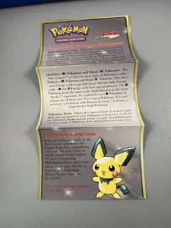 Vintage Pokemon Trading Card Game Rule Sheet from 2000 - Neo Genesis box insert - Image 2