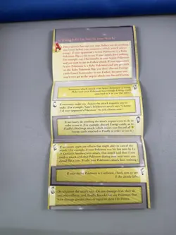 Vintage Pokemon Trading Card Game Rule Sheet from 2000 - Neo Genesis box insert - Image 3