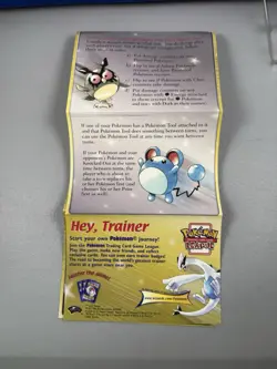 Vintage Pokemon Trading Card Game Rule Sheet from 2000 - Neo Genesis box insert - Image 4