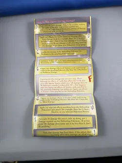 Vintage Pokemon Trading Card Game Rule Sheet from 2000 - Neo Genesis box insert - Image 5