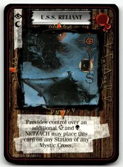 1995 Kult Reality is a Lie! Trading card game - U.S.S. RELIANT - Image 1