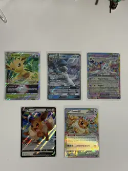 Eeveelutions V/Vstar/ EX x5 Card Lot! Eevee Glaceon Leafeon Pokemon TCG - Image 1