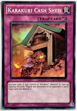 EXVC-EN074 Karakuri Cash Shed - Super Rare Unlimited Lightly Played YuGiOh Card - Image 1