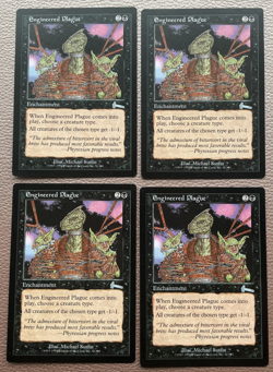 4 X Engineered plague MTG Magic the gathering - Image 1