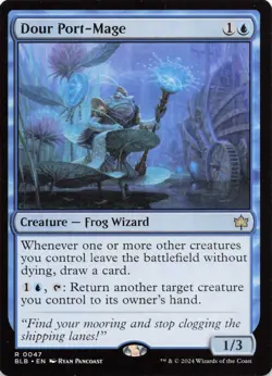 MTG - Dour Port-Mage - Bloomburrow - Image 1