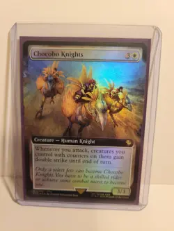 Chocobo Knights (Extended Art Foil) - 0102 - Final Fantasy MTG Commander- - Image 1