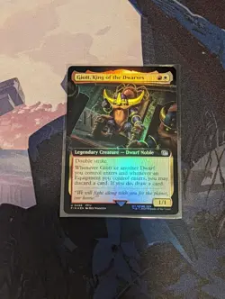Giott, King of the Dwarves #0488 (Extended Art) (FOIL) NM MTG Final Fantasy - Image 1