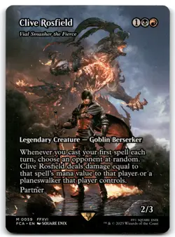 Clive Rosfield Vial Smasher the Fierce 0059 Showcase Final Fantasy MTG - Image 1