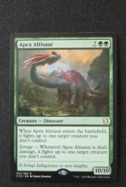 MTG - Apex Altisaur - Commander 2019 - Near Mint Rare C19 #31 Non Foil English - Image 1