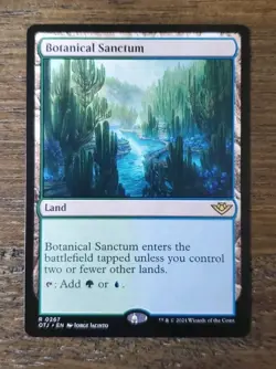 MTG Botanical Sanctum #0267 Rare Outlaws of Thunder Junction (OTJ) - Image 1