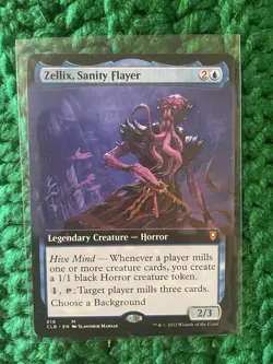 MTG Magic Zellix, Sanity Flayer (Extended Art) Battle for Baldur's Gate - Image 1