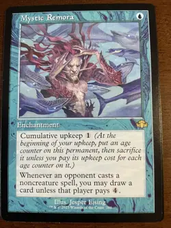 1x Mystic Remora - Retro Frame - MTG Dominaria Remastered Pack Fresh NM - Image 1
