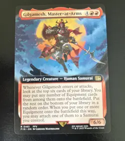 MTG Final Fantasy Gilgamesh Master-at-Arms Borderless Magic Commander NM - Image 1