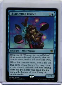 Magic the Gathering MTG - Promotional: Thundertrap Trainer Foil Rare Card #386 - Image 1
