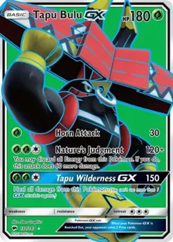 Pokemon Tapu Bulu GX (Full Art) NM 1st Edition Normal SM - Burning Shadows - Image 1