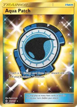 Pokemon Aqua Patch (Secret) NM 1st Edition Normal SM - Guardians Rising - Image 1
