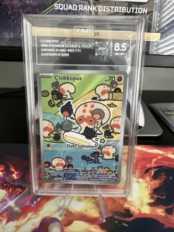2024 POKEMON SV SURGING SPARKS #207/191 CLOBBOPUS ILLUSTRATION RARE TAG 8.5 - Image 1