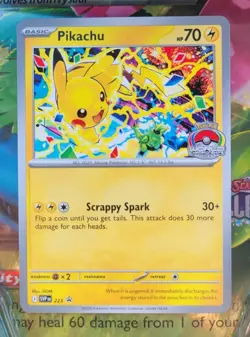 Pokemon Scarlet Violet Black Star Promo World Championship 2025 Pikachu SVP225 - Image 1
