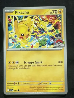 Pokemon Scarlet Violet Black Star Promo World Championship 2025 Pikachu SVP225 - Image 1