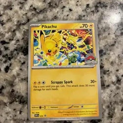 Pokemon Scarlet Violet Black Star Promo World Championship 2025 Pikachu SVP225 - Image 1