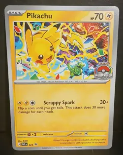 Pokemon Scarlet Violet Black Star Promo World Championship 2025 Pikachu SVP225 - Image 1