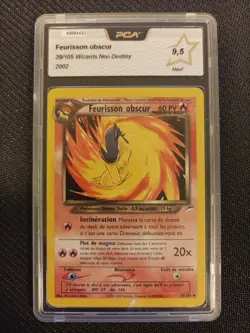 Carte Pokemon Feurisson Obscur 39/105 Neo Destiny PCA 9.5 - Image 1