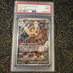 NOCTOWL SVP EN-SV BLACK STAR PROMO POKEMON 141 SR PSA 9 MINT - Image 1