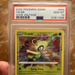 Pokemon TCG Celebi Amazing Rare 009/185 Vivid Voltage PSA 10 - Image 2