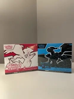 Pokemon TCG Black Bolt & White Flare Pokemon Center Exclusive ETB Set - Image 1