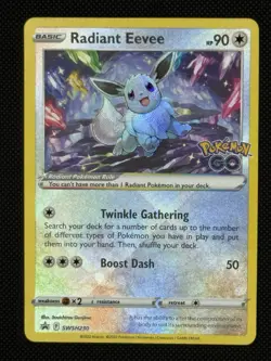 Pokemon TCG - Radiant Eevee - SWSH230 Pokemon GO - Black Star Promo - NM - Image 1