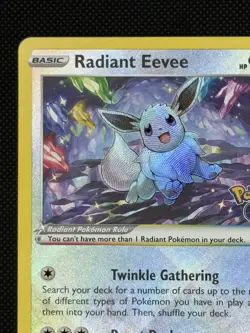 Pokemon TCG - Radiant Eevee - SWSH230 Pokemon GO - Black Star Promo - NM - Image 3