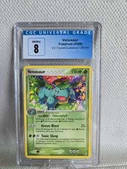 2006 Pokemon EX Crystal Guardians - Venusaur Holo #28 - CGC 8 NM-MT - Image 1