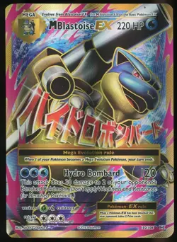 Pokemon TCG Mega Blastoise EX (Full Art) 102/108 Evolutions Holo Rare - Image 1