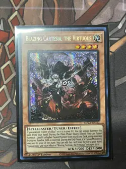 YUGIOH - BLAZING CARTESIA THE VIRTUOUS - MP23 - SECRET RARE - 1ST ED - Image 1