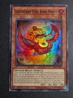 🔥💯Yu-gi-oh! TCG Legendary Fire King Ponix SR14-EN045 SUPER YUGIOH!🔥💯 - Image 1