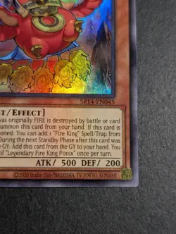 🔥💯Yu-gi-oh! TCG Legendary Fire King Ponix SR14-EN045 SUPER YUGIOH!🔥💯 - Image 5