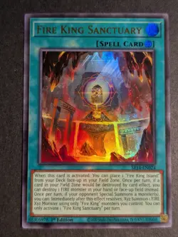 🔥💯Yu-gi-oh! TCG Fire King SanctuarySR14-EN024 ULTRA YUGIOH!🔥💯 - Image 1