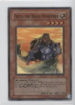 Super Rare - Freed the Brave Wanderer Unlimited YuGiOh Invasion of Chaos 2004 - Image 1