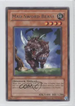 Mad Sword Beast Unlimited YuGiOh Pharaoh's Servant #PSV-091 2002 - Image 1