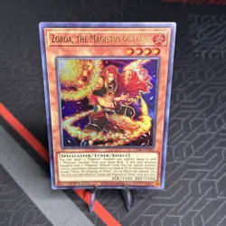 YuGiOh Zoroa, the Magistus of Flame GEIM-EN002 Ultra Rare 1st Edition - Image 1