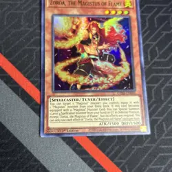 YuGiOh Zoroa, the Magistus of Flame GEIM-EN002 Ultra Rare 1st Edition - Image 4