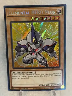 Yugioh Elemental HERO Neos - BLMM-EN003 - Secret Rare - 1st Edition - Image 1