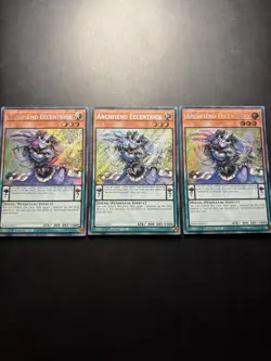 Yugioh! Playset - 3x Archfiend Eccentrick Secret Rare - RA04-EN017 1st Edition - Image 1