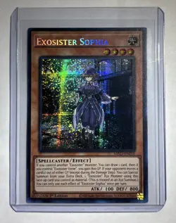 MP23-EN255 Exosister Sophia Prismatic Secret Rare 1st Edition YuGiOh - Image 1