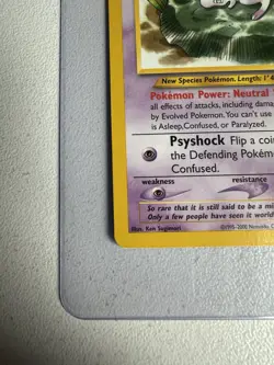 #47 Mew Black Star Promo WOTC Vintage Pokemon - Image 2