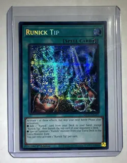Runick Tip - MP23-EN241 - Prismatic Secret Rare 1st Edition Yugioh - Image 1