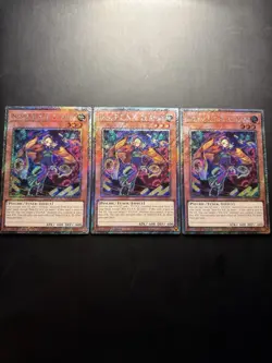 Yugioh! Playset - 3x NOH-P.U.N.K. Ze Amin Platinum Secret Rare - RA04-EN293 -ENG - Image 1