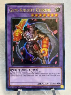 Yugioh! Gem-Knight Citrine - BLMM-EN139 - Ultra Rare - 1st Edition - Image 1