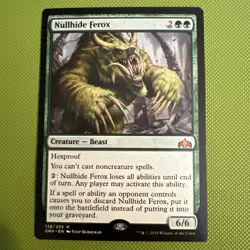 Magic the Gathering Guilds of Ravnica Nullhide Ferox Card - Image 1