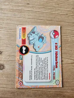 Nidorina #30 Topps Series 1 Blue Back Card Non Holo - Image 2